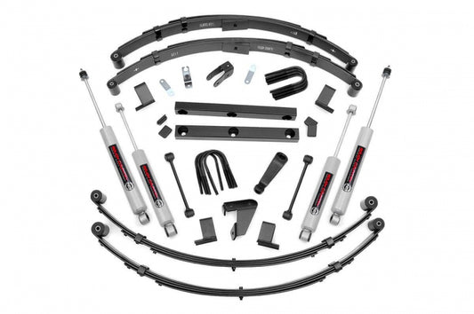 Rough Country 4 Inch Jeep Suspension Lift Kit 87-95 4WD Jeep Wrangler YJ Rough Country