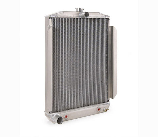 Downflow Radiator Factory-Fit Natural Finish for 53-56 Ford F100/F250 Mercury M100/M250/M350 Pickup w/Auto Trans Radiator Be Cool