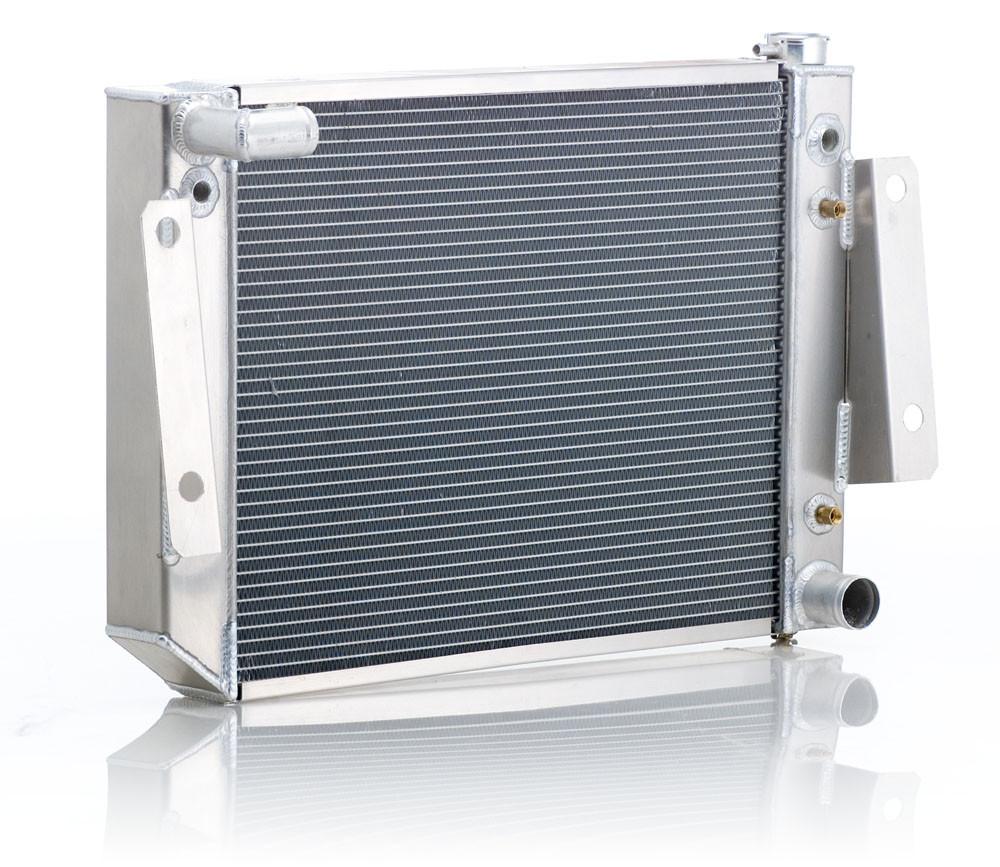 Radiator Direct-Fit Natural Finish for 74-88 Jeep J-Series w/Auto Trans Small Block Radiator Be Cool