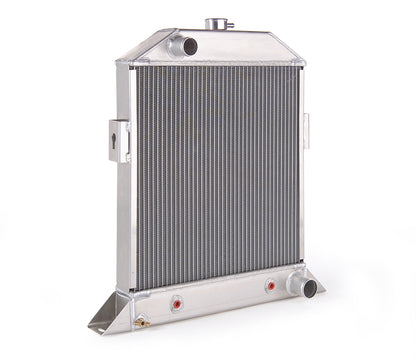 Downflow Radiator Direct-Fit Natural Finish for 33-37 Willys Radiator Be Cool-1