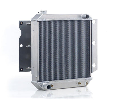 Downflow Radiator Direct-Fit Natural Finish for 87-95 Jeep YJ Wrangler 97-06 Jeep TJ Wrangler Radiator Be Cool-1