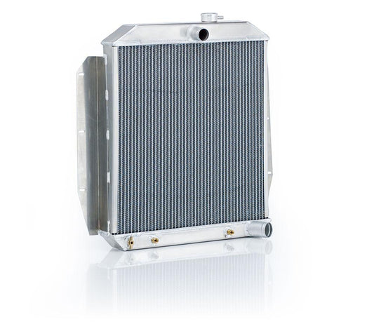 Downflow Radiator Direct-Fit Natural Finish for 55-59 Chevrolet 1/2, 3/4, 1 Ton Pickups/Suburban/Panel Delivery Radiator Be Cool
