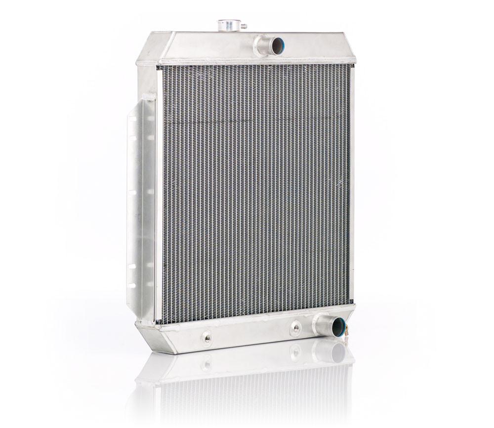 Downflow Radiator Factory-Fit Natural Finish for 53-56 Ford F100/F250 Pickup 53-56 Mercury M100/M250/M350 w/V8 Conversion w/Auto Trans Radiator Be Cool