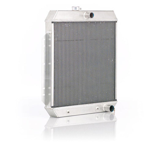 Downflow Radiator Factory-Fit Natural Finish for 53-56 Ford F100/F250 Pickup 53-56 Mercury M100/M250/M350 w/V8 Conversion w/Auto Trans Radiator Be Cool