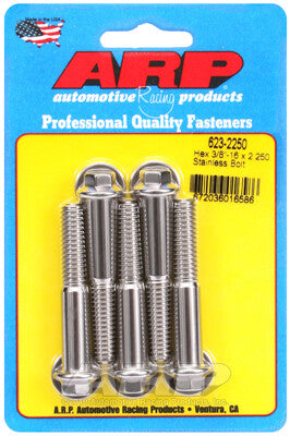 3/8 Inch Hex Bolts - Stainless Polished ARP Racing Products-30