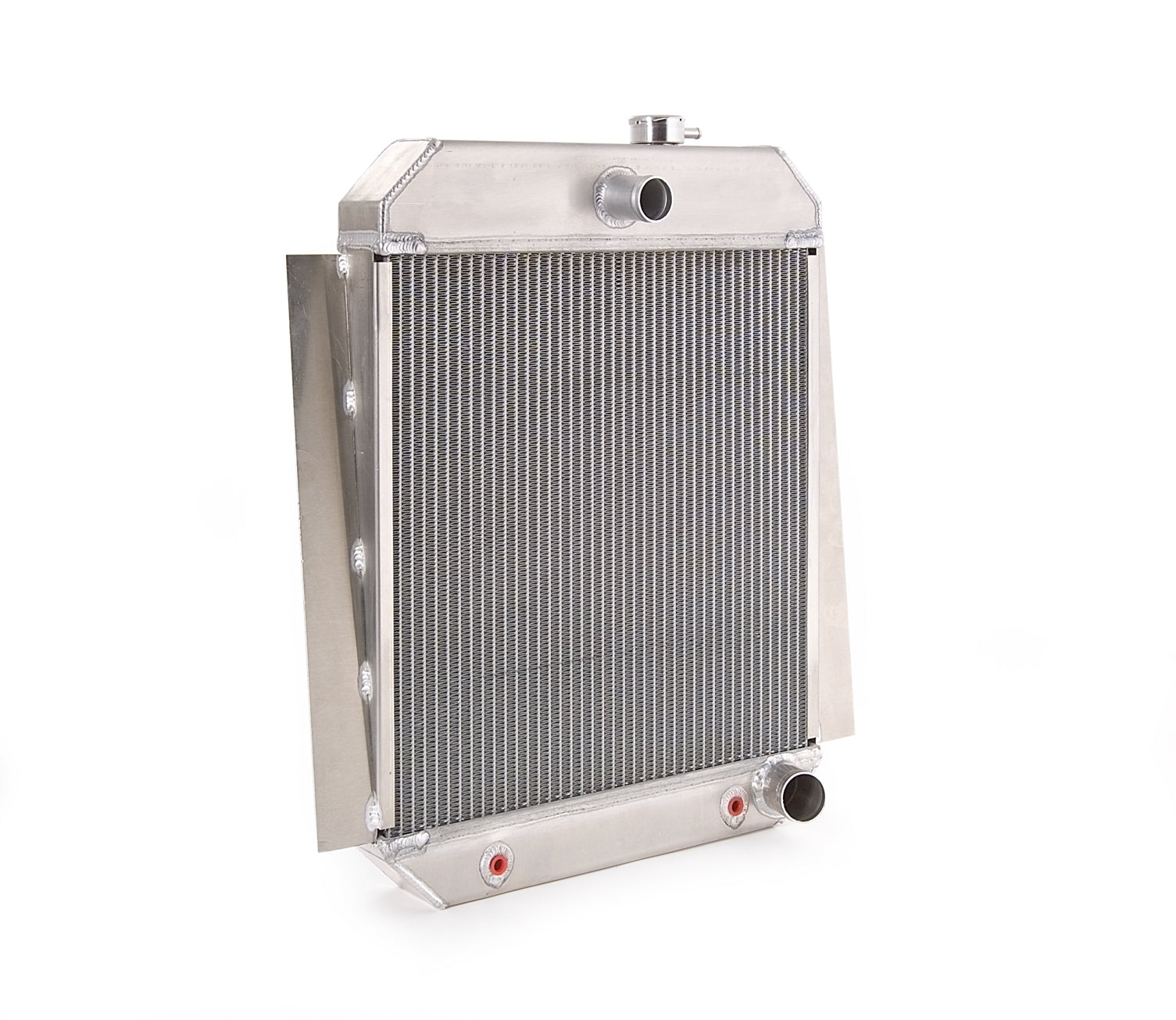 Downflow Radiator Direct-Fit Natural Finish for 46-52 Ford F100 Pickup w/Auto Trans Radiator Be Cool