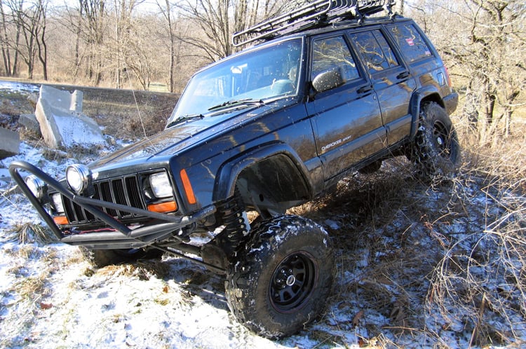 4.5 Inch Lift Kit M1 Rear AAL Jeep Cherokee XJ 2WD/4WD (1984-2001) Rough Country-4