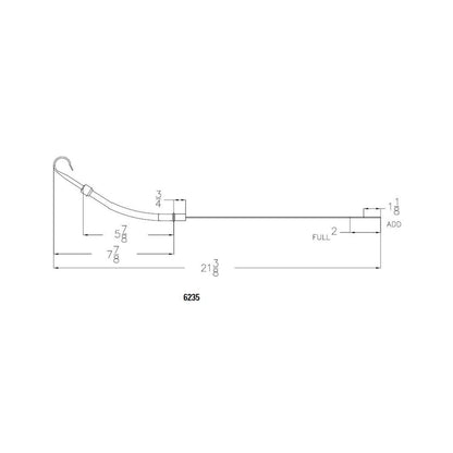 Engine Oil Dipstick Chrome Fits 1955-1979 Chevrolet 265-400 Small Block with Driver Side Block Mounted Dipstick Mr Gasket-1