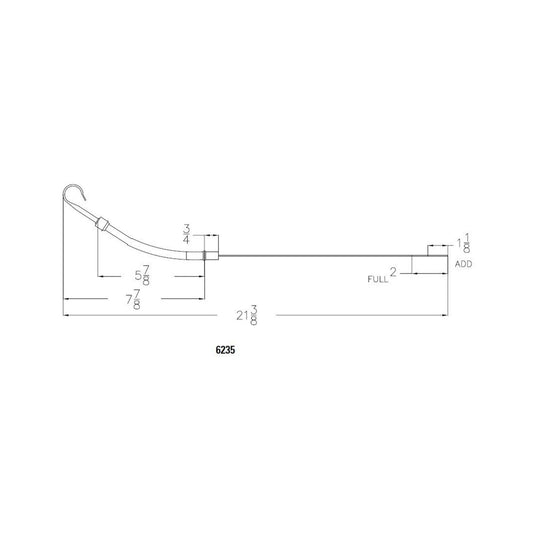 Engine Oil Dipstick Chrome Fits 1955-1979 Chevrolet 265-400 Small Block with Driver Side Block Mounted Dipstick Mr Gasket-1
