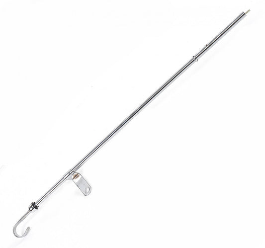 Engine Oil Dipstick & Tube Chrome Fits 1965-1990 Chevrolet 396-454 Big Block with Oil Pan Mounted Dipstick Mr Gasket