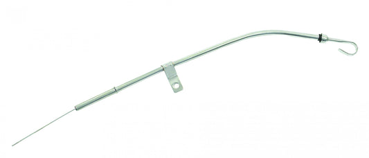 Engine Oil Dipstick & Tube Chrome Fits 1980-1985 Chevrolet Small Block with Passenger Side Oil Pan Mounted Dipstick Mr Gasket