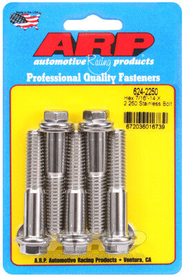 7/16-14 Hex 1/2 Wrenching Stainless Polished Bolts 5 Piece ARP Racing Products-11
