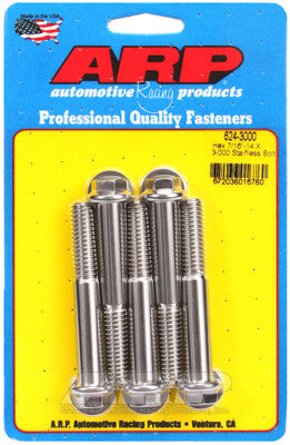 7/16-14 Hex 1/2 Wrenching Stainless Polished Bolts 5 Piece ARP Racing Products-8