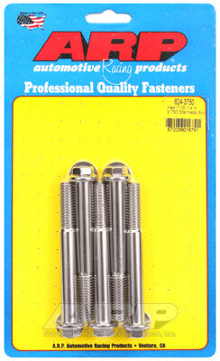 7/16-14 Hex 1/2 Wrenching Stainless Polished Bolts 5 Piece ARP Racing Products-5