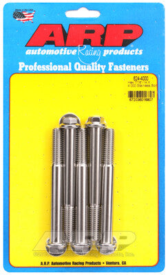 7/16-14 Hex 1/2 Wrenching Stainless Polished Bolts 5 Piece ARP Racing Products-4