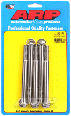 7/16-14 Hex 1/2 Wrenching Stainless Polished Bolts 5 Piece ARP Racing Products-1