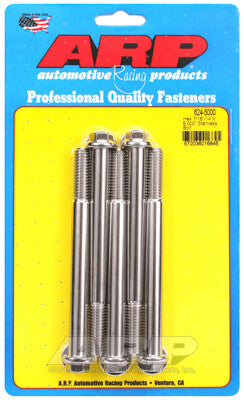 7/16-14 Hex 1/2 Wrenching Stainless Polished Bolts 5 Piece ARP Racing Products