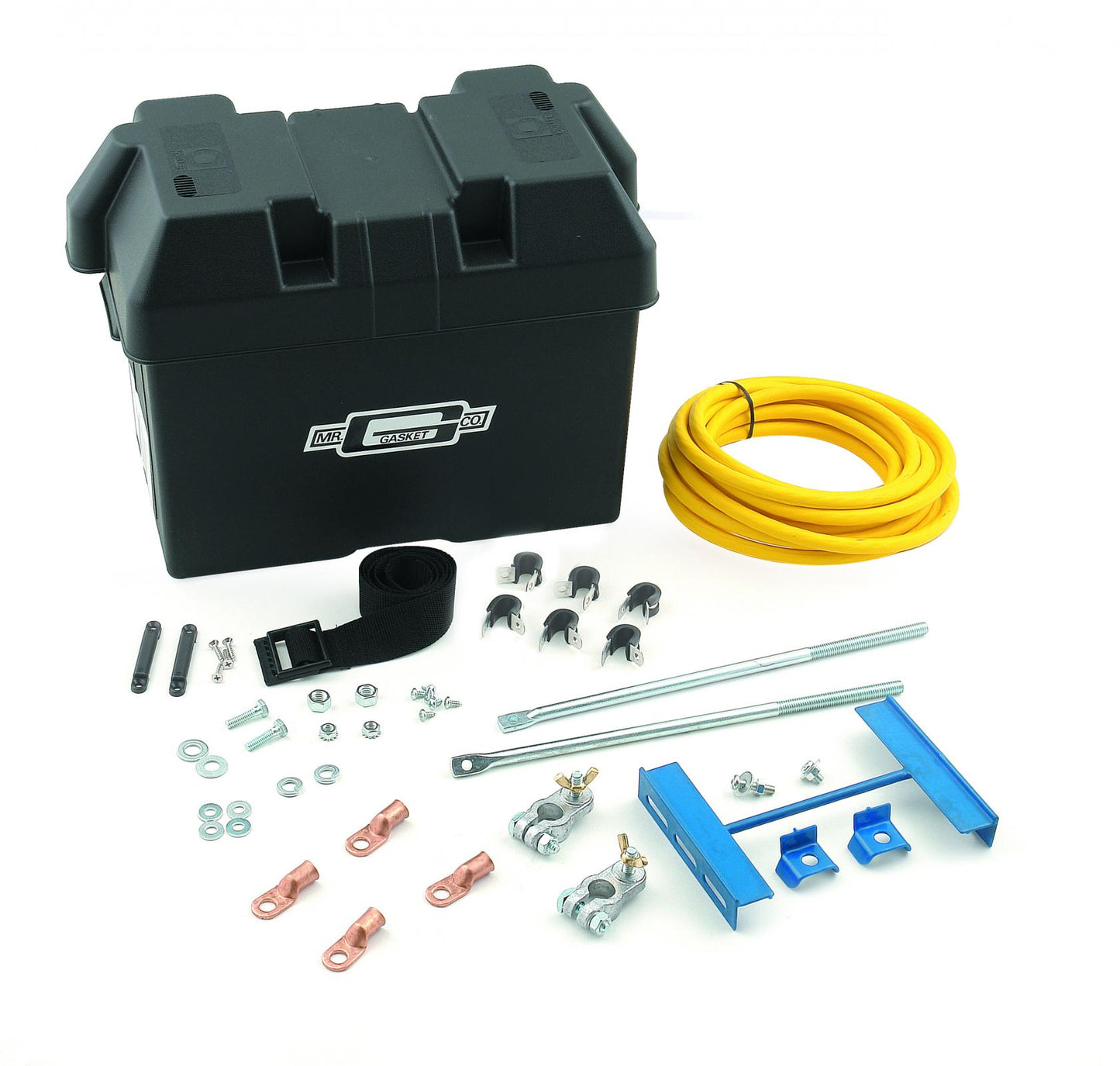 Battery Relocation Kit Fits up to 12 Inch Long Standard Style Batteries Mr Gasket