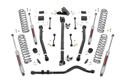 3.5 Inch Jeep Suspension Lift Kit Premium N3 Shocks Stage 2 Coils & Adj. Control Arms 18-20 Wrangler JL Rough Country-3