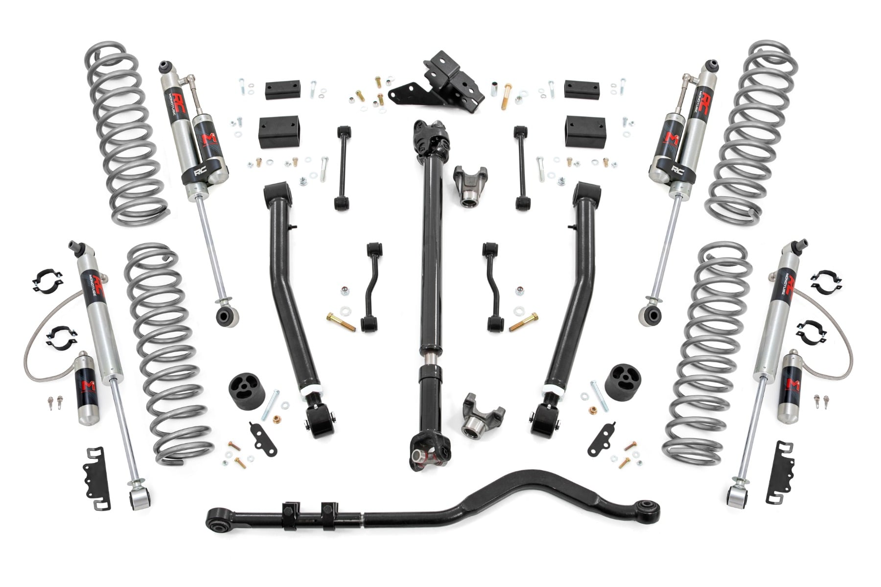 3.5 Inch Lift Kit Adj Lower FR D/S M1R Jeep Wrangler JL 4WD (2018-2023) Rough Country
