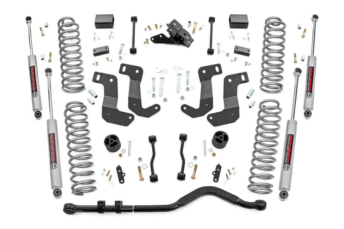 Rough Country 3.5 Inch Jeep Suspension Lift Kit Control Arm Drop 18-20 Wrangler JL Rough Country