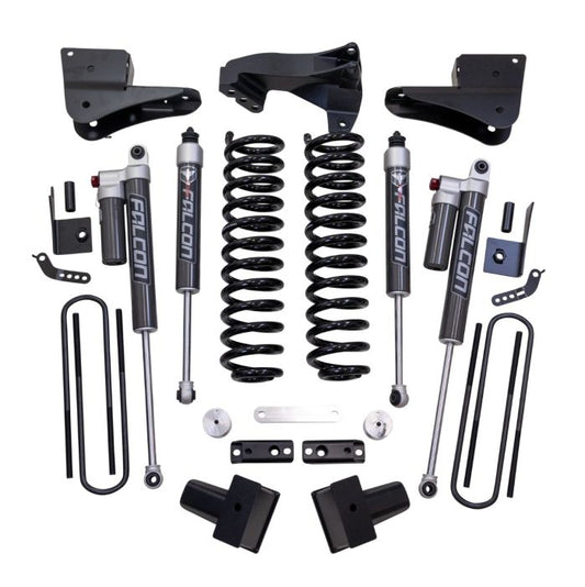 4 Inch Coil Spring Lift Kit With Falcon 2.1 Front/Rear Shocks, Radius Drops, And Front Track Bar Bracket 2023-2025 Ford Super Duty F-250/F-350 ReadyLIFT