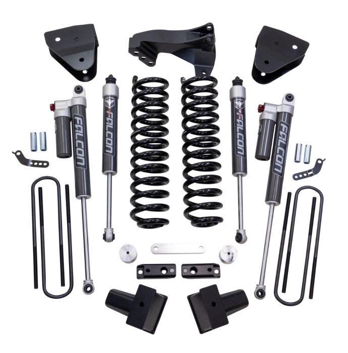 4 Inch Coil Spring Lift Kit With Falcon 2.1 Front/Rear Shocks, Radius Drops, And Front Track Bar Bracket 2017-2022 Ford Super Duty F-250/F-350 ReadyLIFT