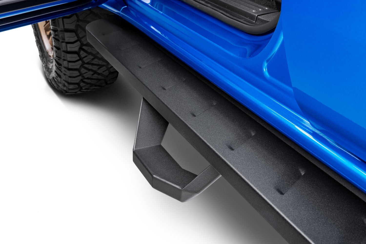 RB10 Running Boards With Mounting Brackets & 2 Pairs of Drop Steps Kit Textured Black 2019-2026 Ford Ranger Go Rhino-5