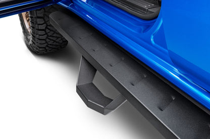 RB10 Running Boards With Mounting Brackets & 2 Pairs of Drop Steps Kit Textured Black 2019-2026 Ford Ranger Go Rhino-5