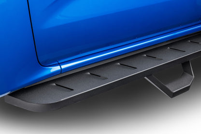 RB10 Running Boards With Mounting Brackets & 2 Pairs of Drop Steps Kit Textured Black 2019-2026 Ford Ranger Go Rhino-7