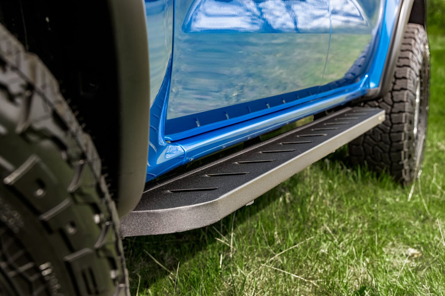 RB10 Running Boards With Mounting Brackets Textured Black 2019-2026 Ford Ranger Go Rhino-1