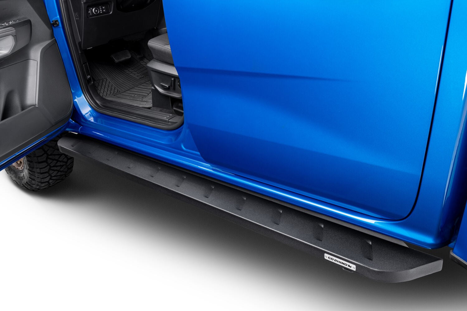 RB10 Running Boards With Mounting Brackets Textured Black 2019-2026 Ford Ranger Go Rhino-12