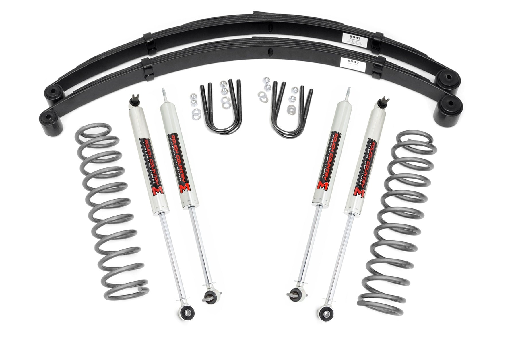 3 Inch Lift Kit RR Springs M1 Jeep Cherokee XJ 2WD/4WD (1984-2001) Rough Country