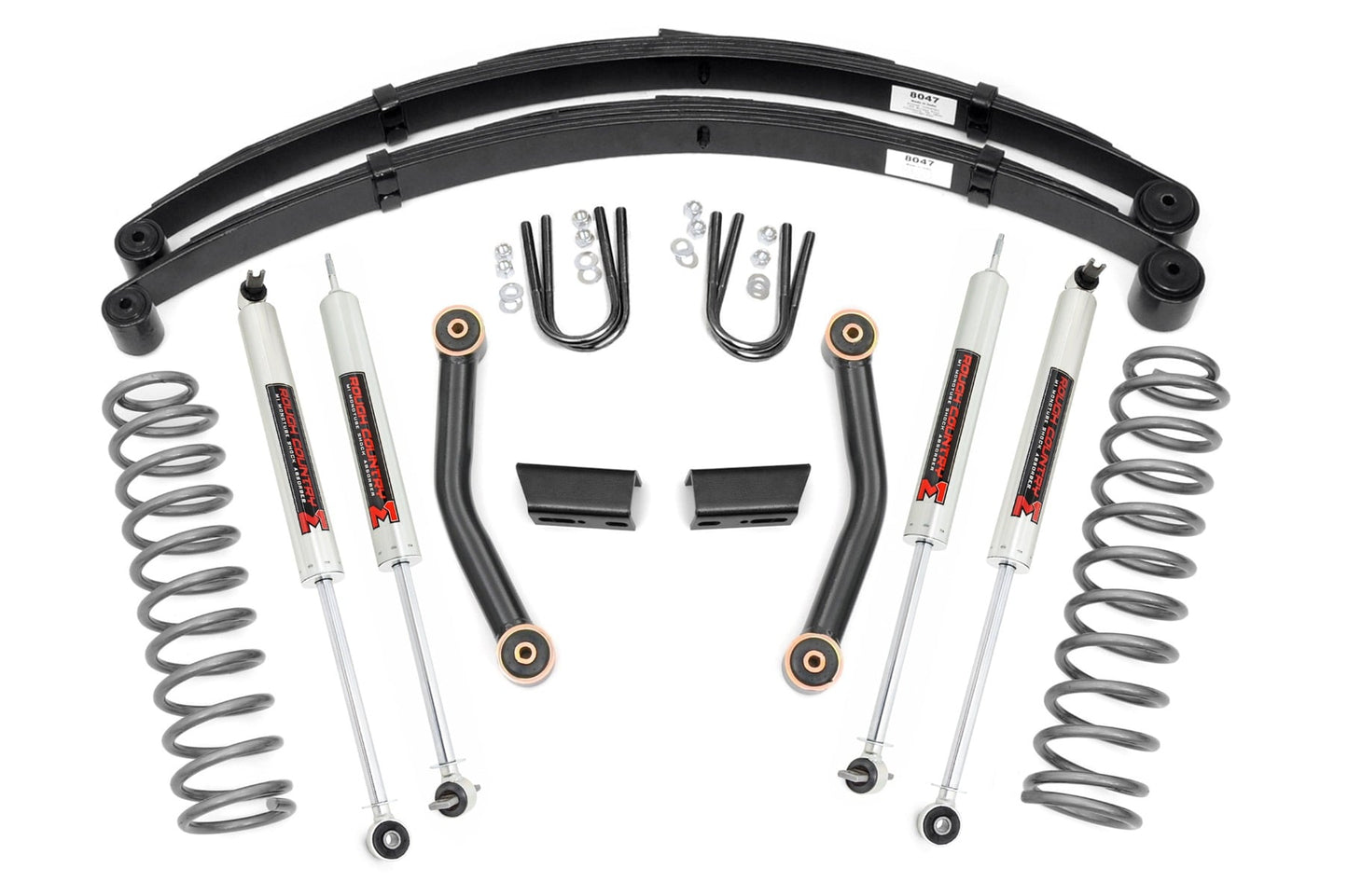 3 Inch Lift Kit Series II RR Springs M1 Jeep Cherokee XJ (84-01) Rough Country