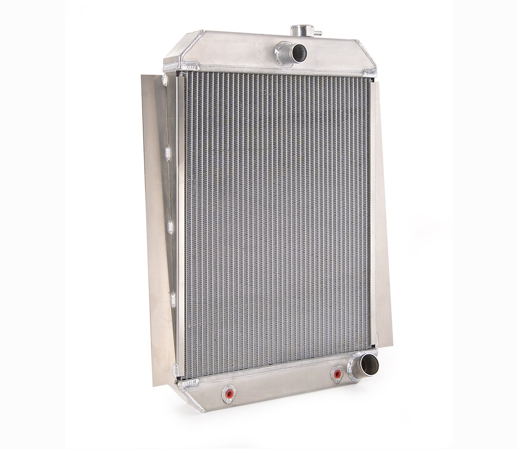 Downflow Radiator Direct-Fit Polished Finish for 47-54 Chevrolet 1/2, 3/4, 1 Ton Pickups w/Auto Trans Radiator Be Cool-1
