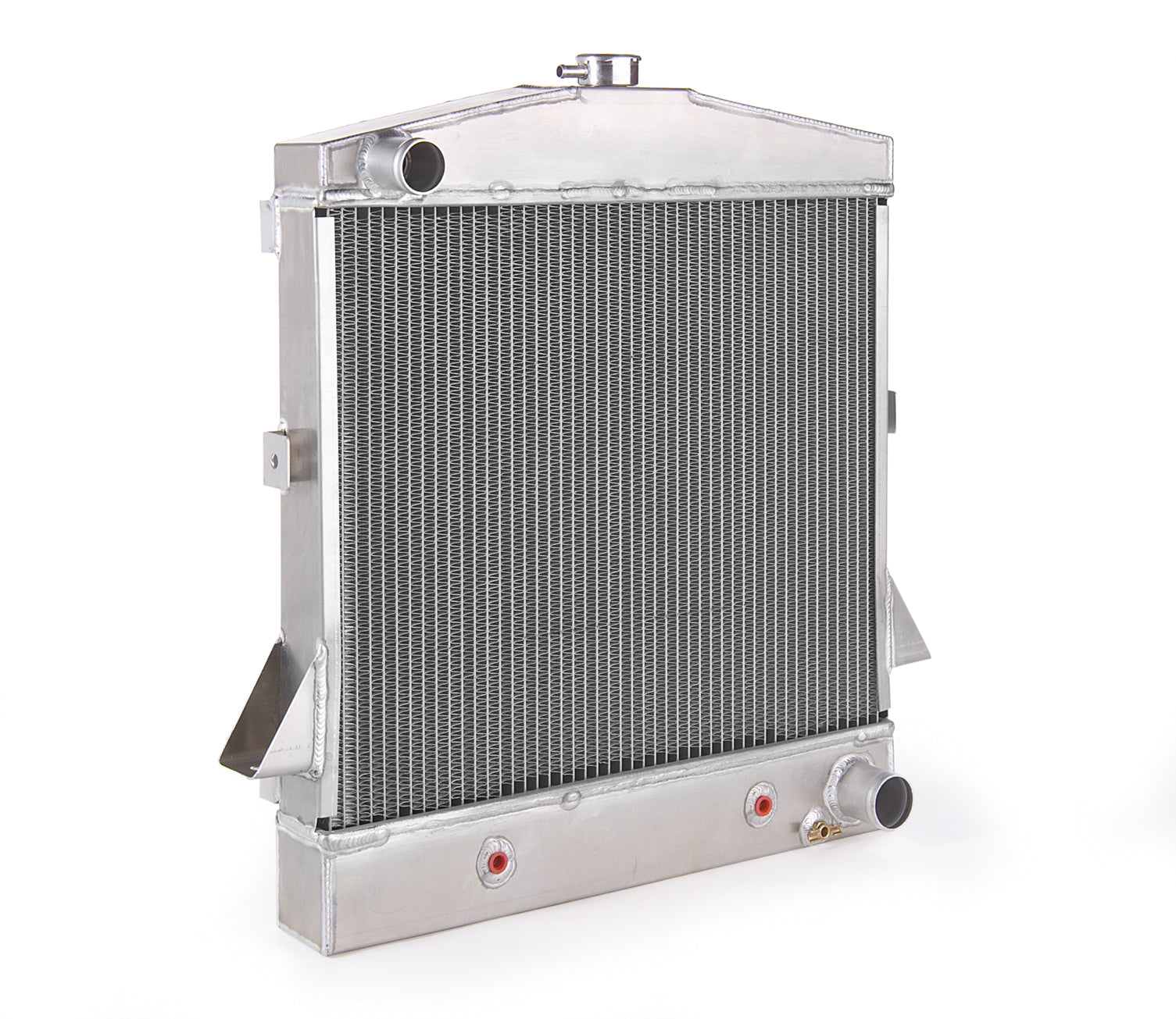 Downflow Radiator Direct-Fit Polished Finish for 39-40 Ford Passenger w/Auto Trans Radiator Be Cool-2