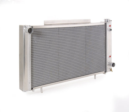 Radiator Direct-Fit Polished Finish for 82-93 S10 Pickup S10 Blazer S15 Pickup/S15 Blazer w/Auto Trans Radiator Be Cool