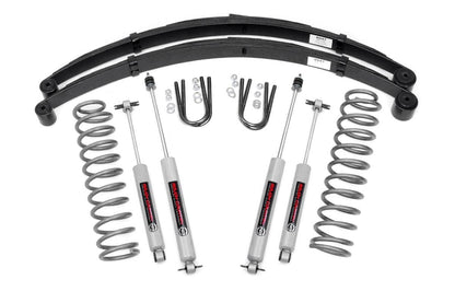3 Inch Lift Kit RR Springs Jeep Cherokee XJ 2WD/4WD (1984-2001) Rough Country