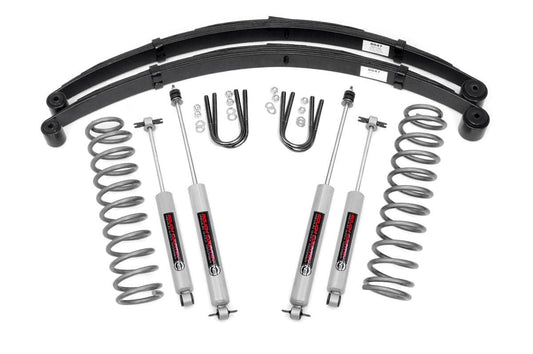 3 Inch Lift Kit RR Springs Jeep Cherokee XJ 2WD/4WD (1984-2001) Rough Country