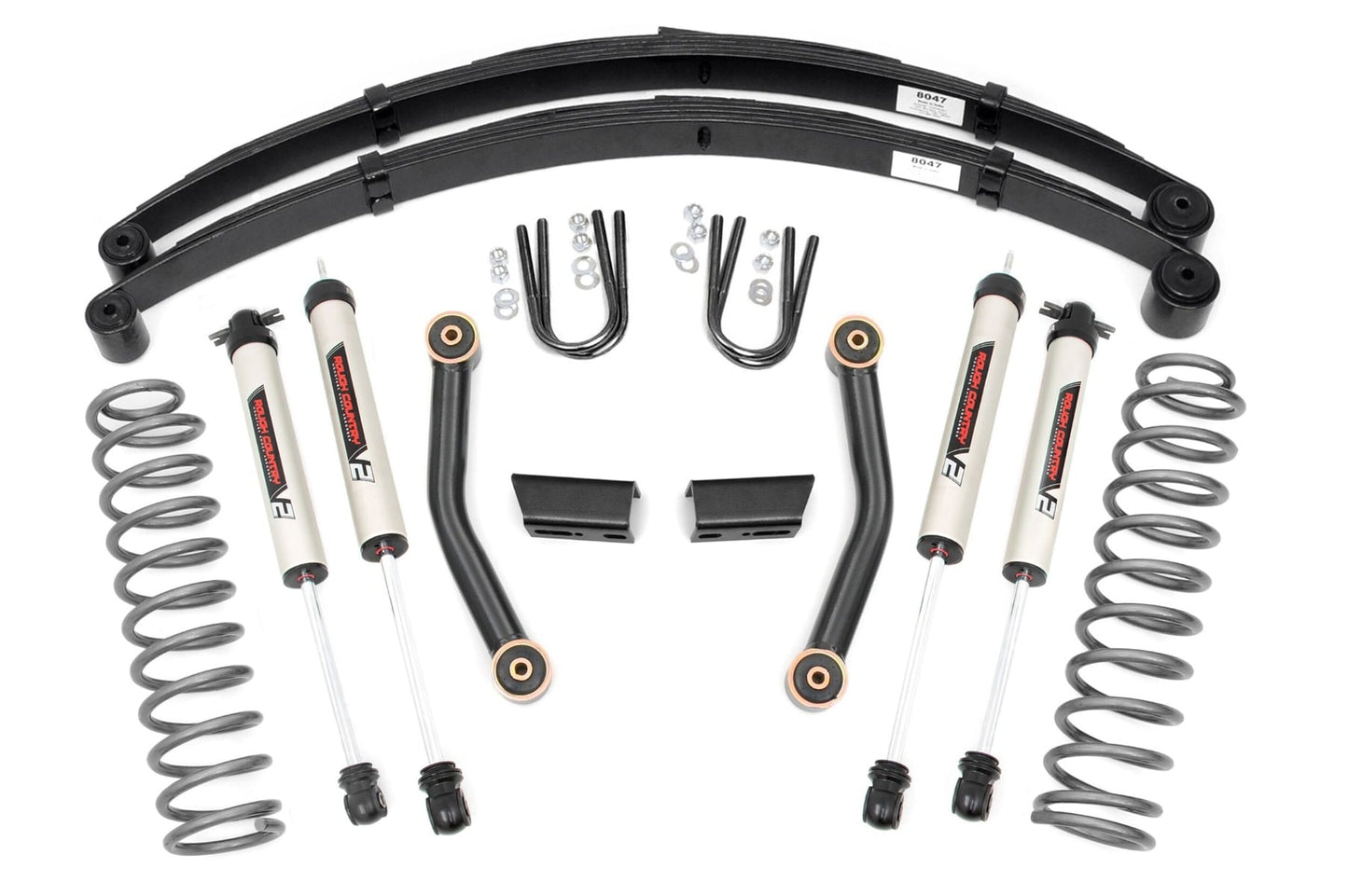 3 Inch Lift Kit Series II RR Springs V2 Jeep Cherokee XJ (84-01) Rough Country