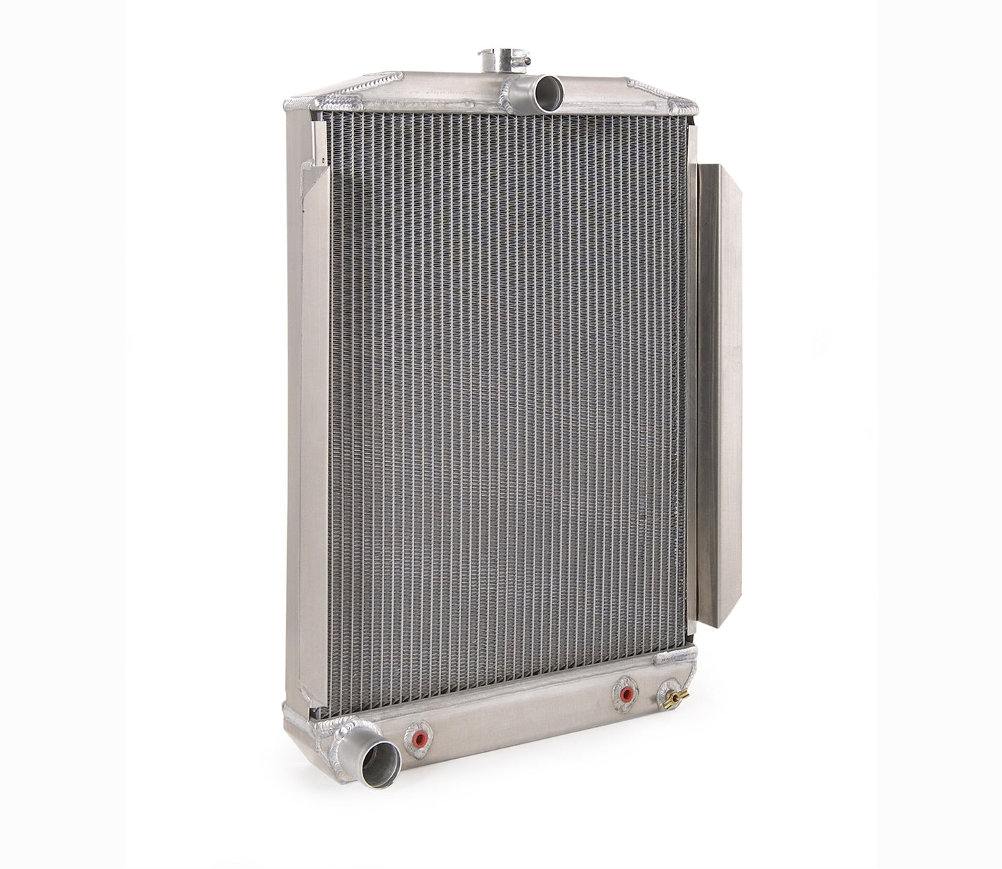 Downflow Radiator Direct-Fit Polished Finish for 53-56 Ford F100/F250 Pickup w/Auto Trans Radiator Be Cool