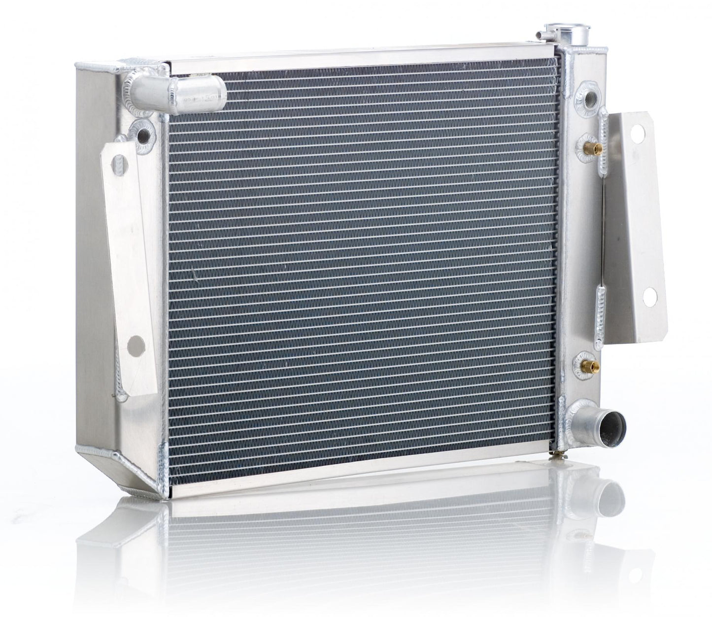 Radiator Direct-Fit Polished Finish for 74-88 Jeep J-Series w/Auto Trans Radiator Be Cool