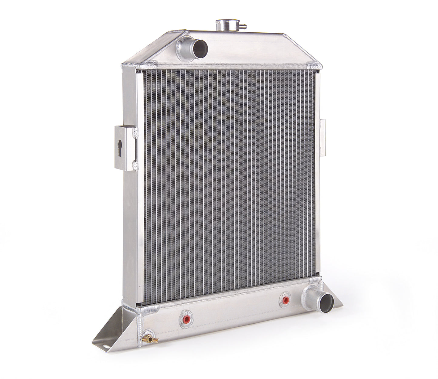 Downflow Radiator Direct-Fit Polished Finish for 33-37 Willys Radiator Be Cool-1