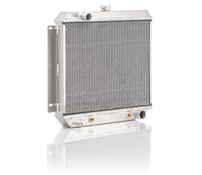 Downflow Radiator Direct-Fit Polished Finish for 72-92 Dodge Ram Pickup Truck Radiator Be Cool-1