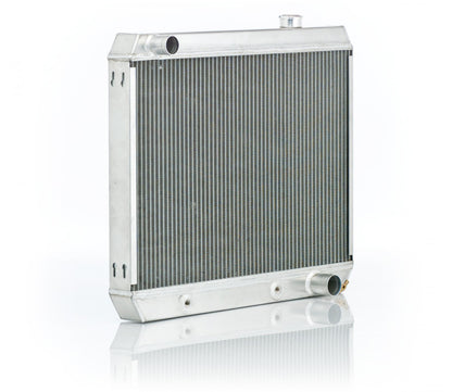 Downflow Radiator Direct-Fit Polished Finish for 63-66 Chevrolet/GM 1/2, 3/4, 1 Ton Pickups/Suburban/Panel Delivery Radiator Be Cool-1