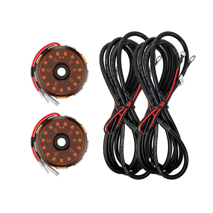 KC Two- Light Add-On Cyclone V2 Kit Amber KC Hilites-6