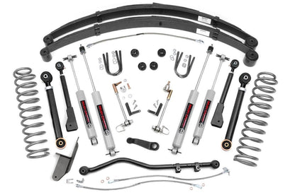 4.5 Inch Lift Kit RR Springs X-Series Jeep Cherokee XJ 2WD/4WD (84-01) Rough Country