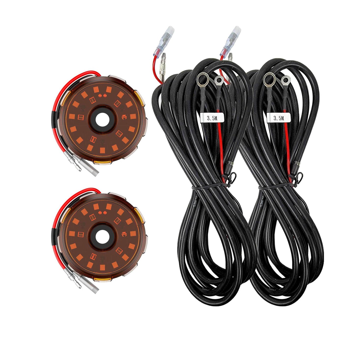 KC Two- Light Add-On Cyclone V2 Kit Amber KC Hilites-3
