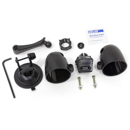 Dual Gauge Pod Kit 52mm Sticky Base Suction Mount iDash 1.8 and 52mm (2-1/16 inch) gauges Banks Power-2