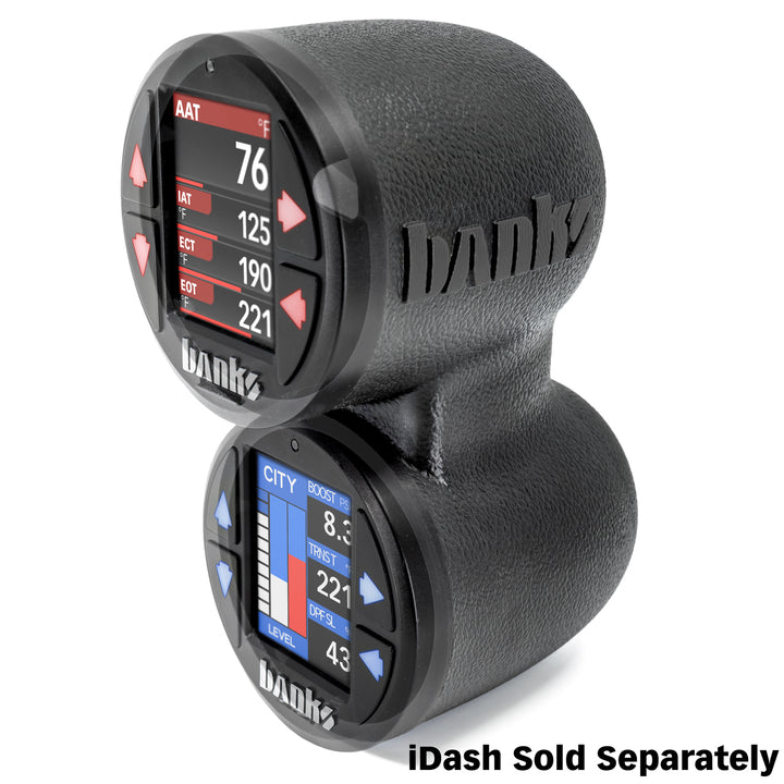 52mm iDash Stealth Pod Mounts for 15-19 GM 2500/3500 Dual Pod Banks Power-1